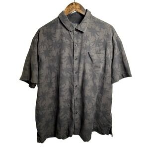 Nat Nast Luxury Original‎ Silk Cotton Palm Tree Shirt Mens XL